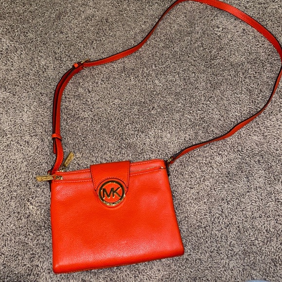 Michael Kors Handbags - Michael Kors Red Crossbody Bag
